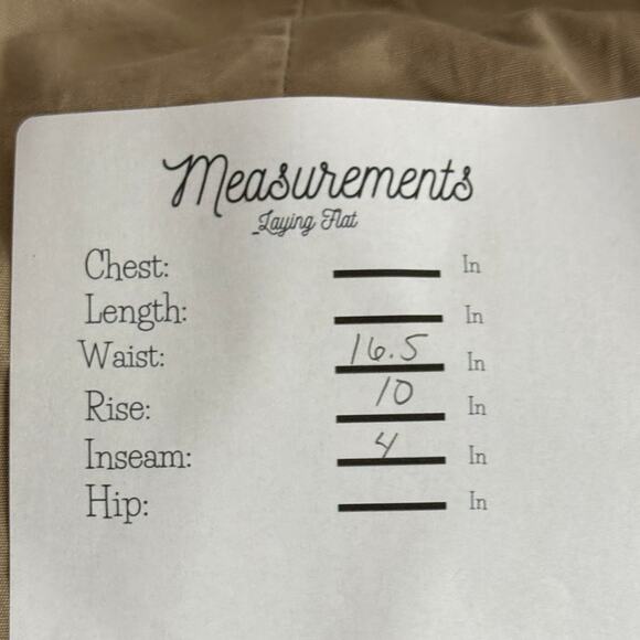 J. Crew Cotton Classic Chino Utility Flat Front Pocket Casual Shorts 10 Khaki - Picture 8 of 15